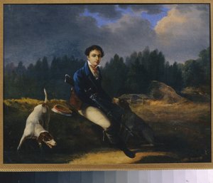 Ritratto di Nikita Vsevolzhsky, fondatore della società della lampada verde da Auguste Joseph Desarnod