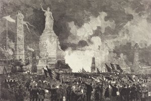 14 luglio. Illuminazione della Place de la République da Auguste Lepere