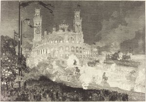 14 Luglio. Illuminazione del Palazzo del Trocadéro da Auguste Lepere