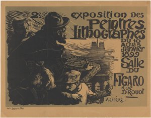 Manifesto per la seconda mostra dei pittori litografi (2e exposition des peintres lithographes)