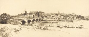 Angers - Vista panoramica, 1912 da Auguste Lepere