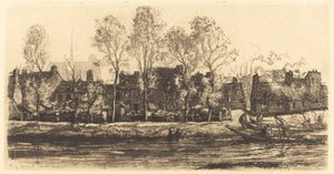 Bordi della Somme ad Amiens, 1907 da Auguste Lepere