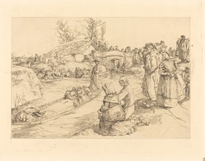 Sepoltura nella palude della Vandea da Auguste Lepere