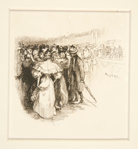 Folla alla biglietteria (?) da Auguste Lepere