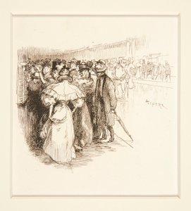 Folla alla biglietteria (?) da Auguste Lepere