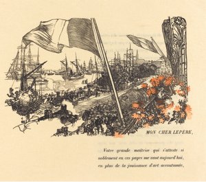 Pagina di dedica da Auguste Lepere