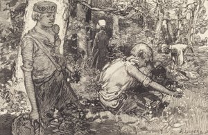 Raccolta del mughetto da Auguste Lepere