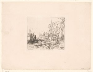 Vista sul ponte del Begijnhof a Brugge da Auguste Lepere