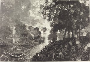 La Neige à Paris da Auguste Lepere