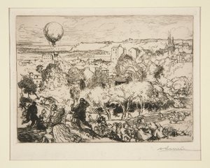 Il pallone che cade, a Pré-Saint-Gervais da Auguste Lepere