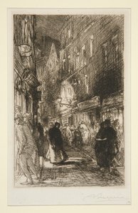 La rue Galande da Auguste Lepere