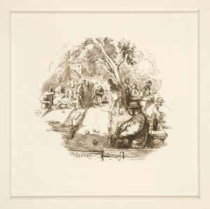 Bocce sul prato da Auguste Lepere