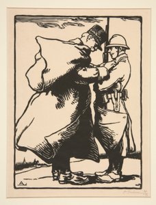 Il Generale Joffre decora, dalla Guerra del 1914, prima serie, n. 12 da Auguste Lepere