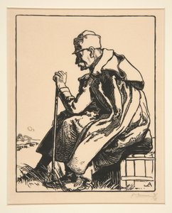 Il re di Serbia, da La Guerre de 1914, prima serie, n.4 da Auguste Lepere