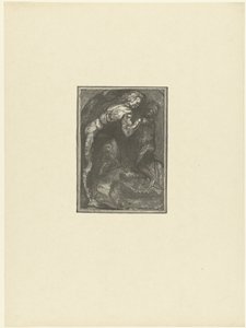 Michelangelo scolpisce uno schiavo da Auguste Lepere