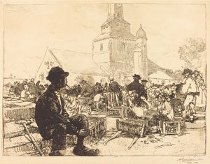 Mercato del pollame a St.-Jean-de-Mont da Auguste Lepere