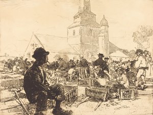 Mercato del pollame a St.-Jean-de-Mont, 1892