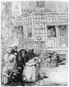 Quartiere ebraico ad Amsterdam, c1870-1910 1924
