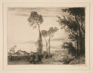 Ritorno dal mercato (Saint-Jean-de-Monts) da Auguste Lepere