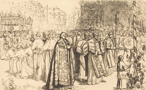 Ritorno della processione alla cattedrale di Nantes, 190