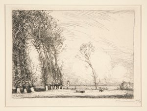 Tenda di pioppi (Vendee) da Auguste Lepere