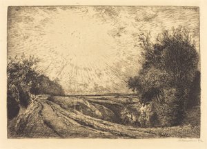 Strada da La Houssoye, Crevecoeur-le-Grand da Auguste Lepere