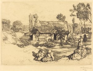 Rifugio per i poveri, Vandea (Le nid de pauvres, Vendee) da Auguste Lepere