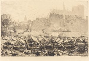 Il grande mercato delle mele da Auguste Lepere