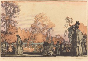 Lo stagno nelle Tuileries da Auguste Lepere