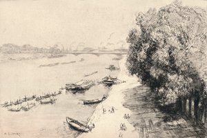 La Senna al Pont National, 1915 da Auguste Louis Lepère