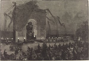 Funerali di Victor Hugo. La veglia da Auguste Lepère after Henri Louis Scott