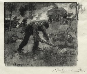 Estirpatori di erica da Auguste Louis Lepère