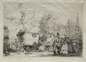 Alla Fiera di Saint-Jean-de-Monts da Auguste Louis Lepère