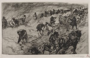 Combattimento contro la neve, Quai aux Fleurs da Auguste Louis Lepère