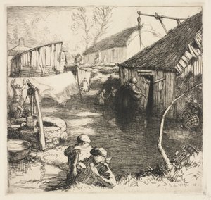 Quartieri dei pescatori (Saint-Jean-de-Monts) da Auguste Louis Lepère