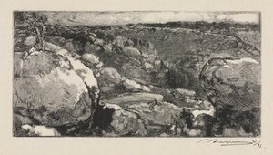 Foresta di Fontainebleau: Il circo di Long-Rocher da Auguste Louis Lepère