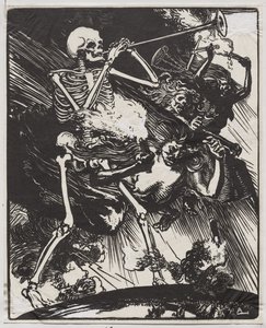 La morte e le passioni che si abbattono sulla terra da Auguste Louis Lepère