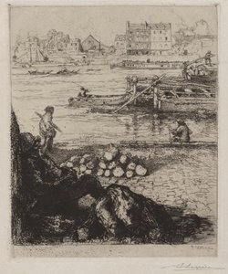 Il facchino: Quai de la Gare da Auguste Louis Lepère