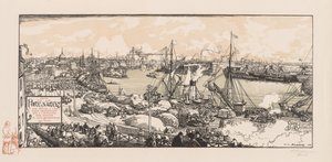 Il porto di Nantes da Auguste Louis Lepère
