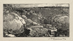 Il circo del Long-Rocher da Auguste Louis Lepère