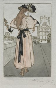 Almanacco di Parigi, 1897: Primavera da Auguste Louis Lepère