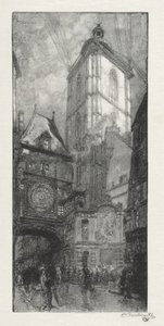Rouen Illustré: La Gros Horloge da Auguste Louis Lepère