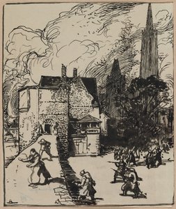 Assedio di Maubeuge da Auguste Louis Lepère