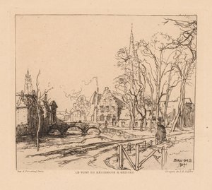 Il Ponte del Béguinage a Bruges da Auguste Louis Lepère