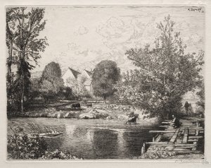 Il vecchio ponticello da Auguste Louis Lepère