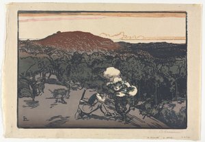 Il bracconiere, dune di Saint Jean de Mont da Auguste Louis Lepère