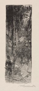 Abbattimento dei pini da Auguste Louis Lepère