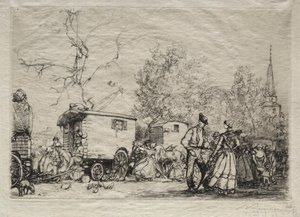 Alla Fiera di Saint-Jean-de-Monts da Auguste Louis Lepère