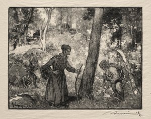 Au Rocher Bernard da Auguste Louis Lepère
