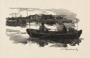 Au bord de la Seine da Auguste Louis Lepère